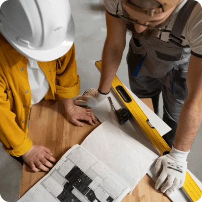 man working on restoration plans for building fort lauderdale