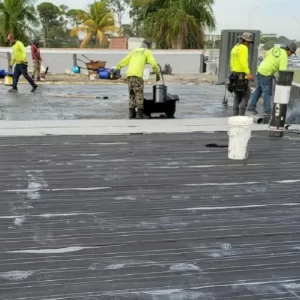 flat roof- concrete deck